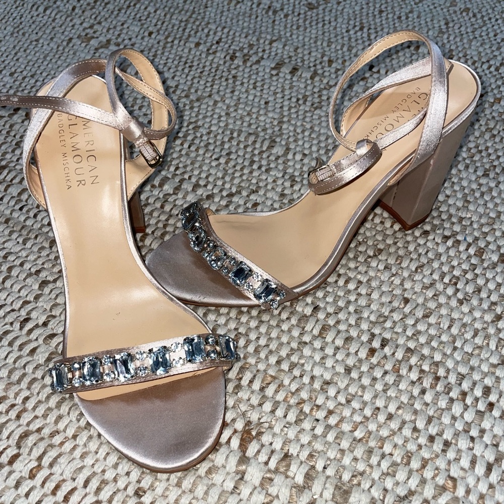 American Glamour by Badgley Mischka jewled heels